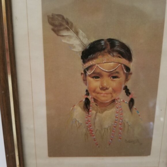 Mountain Fawn by Dorothy Oxborough - Vintage Framed Post Card Picture - Picture 2 of 3